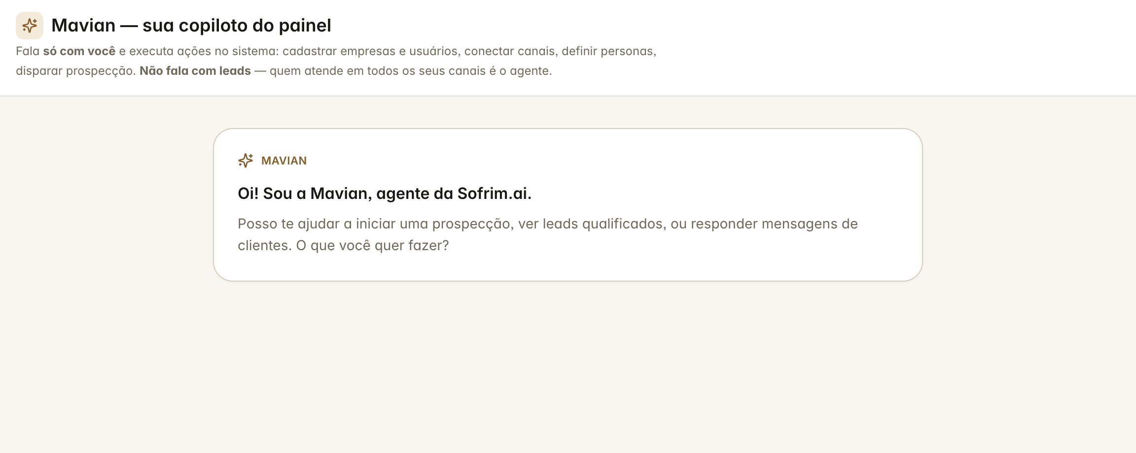 A tela da Mavian